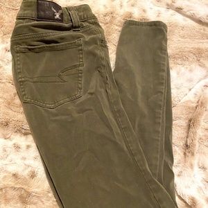 American Eagle Olive Jeggings